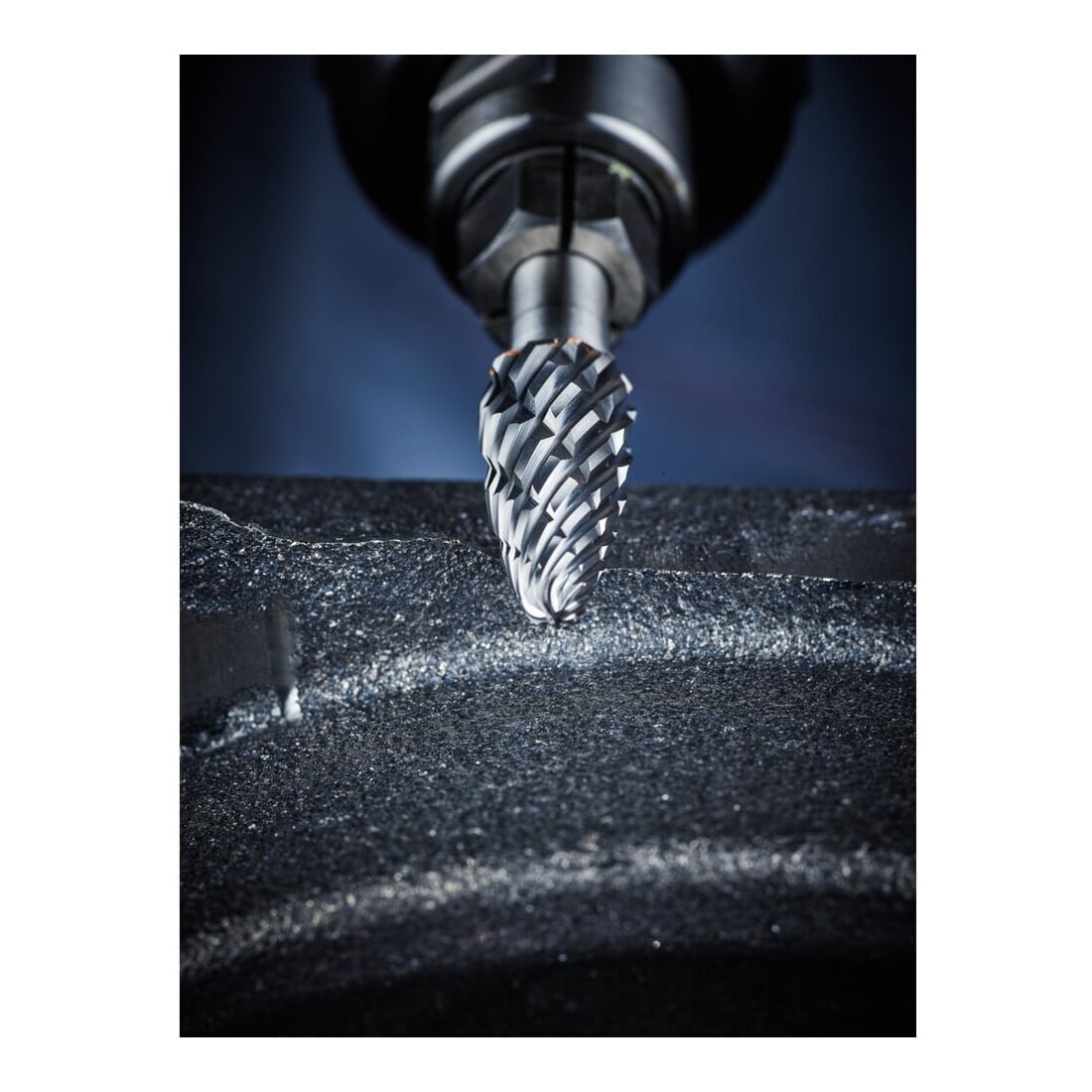 PFERD TOOLS Hartmetall Hochleistungsfrässtift CAST Zylinder ZYAS stirnverzahnt Ø 10x20mm Schaft-Ø 6mm für Gußeisen