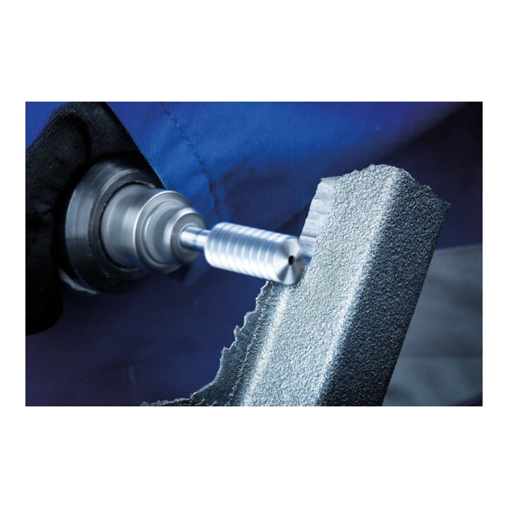 PFERD TOOLS Hartmetall Hochleistungsfrässtift CAST Zylinder ZYAS stirnverzahnt Ø 12x25mm Schaft-Ø 8mm für Gußeisen