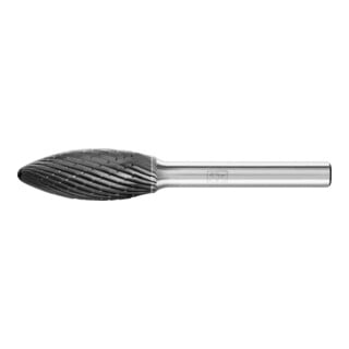 PFERD TOOLS Hartmetall Hochleistungsfrässtift Flamme B Ø 12x30mm Schaft-Ø 6 mm Z3P HICOAT universal