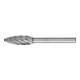 PFERD TOOLS Hartmetall Hochleistungsfrässtift INOX Flamme B Ø 10x25 mm Schaft-Ø 6 mm für Edelstahl-1