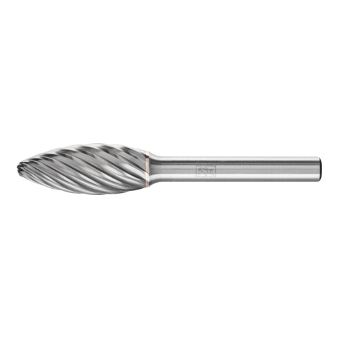 PFERD TOOLS Hartmetall Hochleistungsfrässtift INOX Flamme B Ø 12x30mm Schaft-Ø 6 mm für Edelstahl