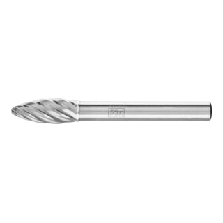 PFERD TOOLS Hartmetall Hochleistungsfrässtift INOX Flamme B Ø 08x20mm Schaft-Ø 6 mm für Edelstahl