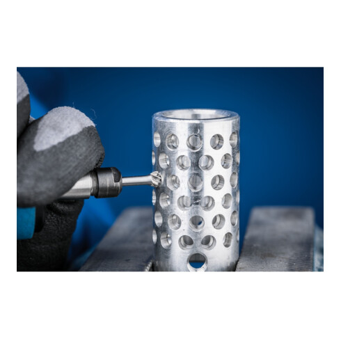 PFERD TOOLS Hartmetall Hochleistungsfrässtift INOX Kugel KUD Ø 04x03 mm Schaft-Ø 3 mm für Edelstahl