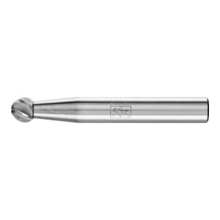 PFERD TOOLS Hartmetall Hochleistungsfrässtift INOX Kugel KUD Ø 06x05 mm Schaft-Ø 6 mm für Edelstahl