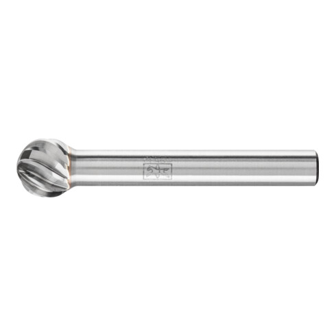 PFERD TOOLS Hartmetall Hochleistungsfrässtift INOX Kugel KUD Ø 10x09 mm Schaft-Ø 6 mm für Edelstahl