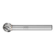 PFERD TOOLS Hartmetall Hochleistungsfrässtift INOX Kugel KUD Ø 10x09 mm Schaft-Ø 6 mm für Edelstahl