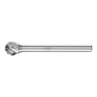 PFERD TOOLS Hartmetall Hochleistungsfrässtift INOX Kugel KUD Ø 06x05 mm Schaft-Ø 3 mm für Edelstahl