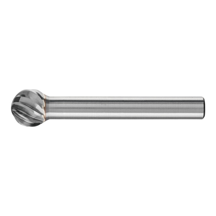PFERD TOOLS Hartmetall Hochleistungsfrässtift INOX Kugel KUD Ø 10x09 mm Schaft-Ø 6 mm für Edelstahl