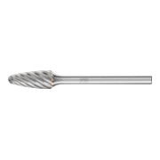 PFERD TOOLS Hartmetall Hochleistungsfrässtift INOX Rundbogen RBF Ø 06x13 mm Schaft-Ø 3 mm für Edelstahl