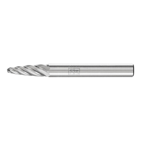 PFERD TOOLS Hartmetall Hochleistungsfrässtift INOX Rundbogen RBF Ø 06x18 mm Schaft-Ø 6 mm für Edelstahl