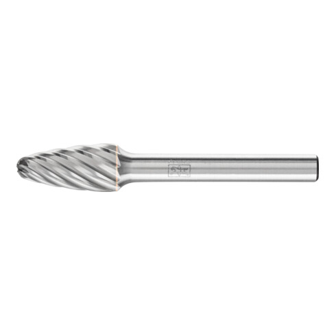 PFERD TOOLS Hartmetall Hochleistungsfrässtift INOX Rundbogen RBF Ø 10x20mm Schaft-Ø 6 mm für Edelstahl