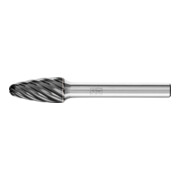 PFERD TOOLS Hartmetall Hochleistungsfrässtift INOX Rundbogen RBF Ø 10x20mm Schaft-Ø 6 mm HICOAT Edelstahl