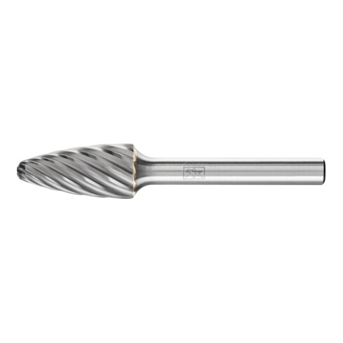 PFERD TOOLS Hartmetall Hochleistungsfrässtift INOX Rundbogen RBF Ø 12x25 mm Schaft-Ø 6 mm für Edelstahl