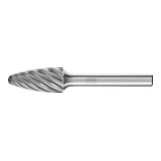 PFERD TOOLS Hartmetall Hochleistungsfrässtift INOX Rundbogen RBF Ø 12x25 mm Schaft-Ø 6 mm für Edelstahl