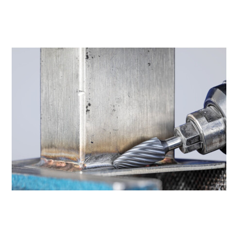 PFERD TOOLS Hartmetall Hochleistungsfrässtift INOX Rundbogen RBF Ø 12x25 mm Schaft-Ø 6 mm für Edelstahl