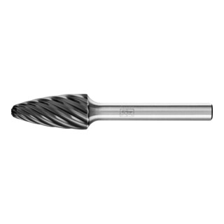 PFERD TOOLS Hartmetall Hochleistungsfrässtift INOX Rundbogen RBF Ø 12x25 mm Schaft-Ø 6 mm HICOAT Edelstahl