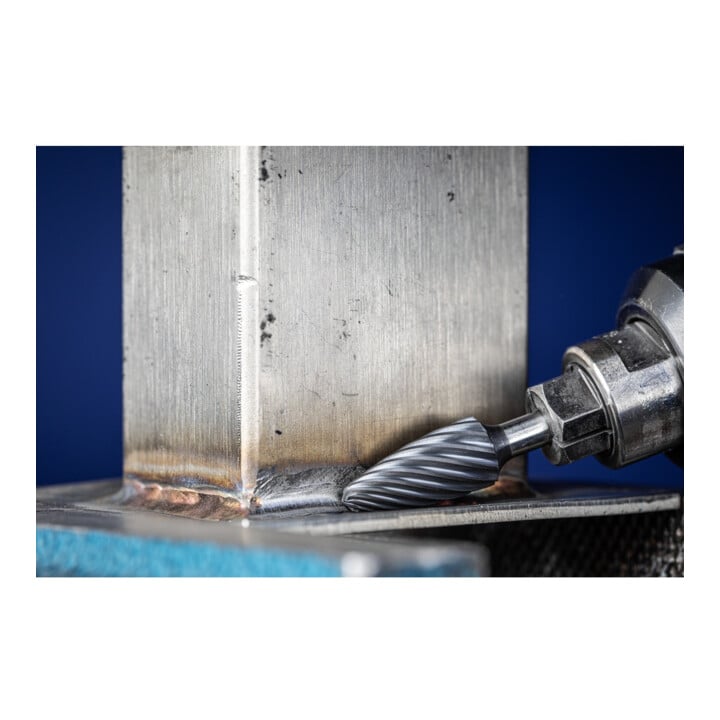 PFERD TOOLS Hartmetall Hochleistungsfrässtift INOX Rundbogen RBF Ø 12x25 mm Schaft-Ø 6 mm für Edelstahl