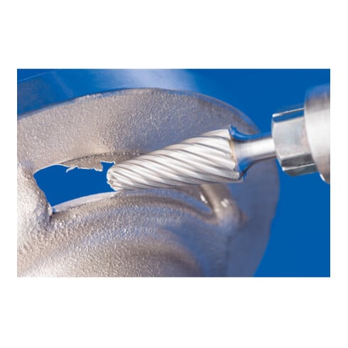 PFERD TOOLS Hartmetall Hochleistungsfrässtift INOX Rundkegel KEL Ø 10x20mm Schaft-Ø 6 mm HICOAT Edelstahl