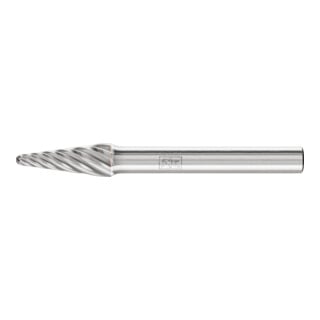 PFERD TOOLS Hartmetall Hochleistungsfrässtift INOX Rundkegel KEL Ø 08x20mm Schaft-Ø 6 mm für Edelstahl