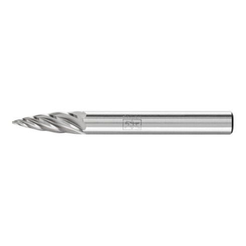 PFERD TOOLS Hartmetall Hochleistungsfrässtift INOX Spitzbogen SPG Ø 06x18 mm Schaft-Ø 6 mm für Edelstahl