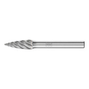 PFERD TOOLS Hartmetall Hochleistungsfrässtift INOX Spitzbogen SPG Ø 08x20mm Schaft-Ø 6 mm für Edelstahl