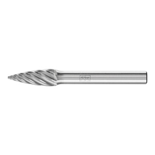 PFERD TOOLS Hartmetall Hochleistungsfrässtift INOX Spitzbogen SPG Ø 08x20mm Schaft-Ø 6 mm für Edelstahl