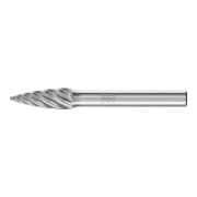 PFERD TOOLS Hartmetall Hochleistungsfrässtift INOX Spitzbogen SPG Ø 08x20mm Schaft-Ø 6 mm für Edelstahl