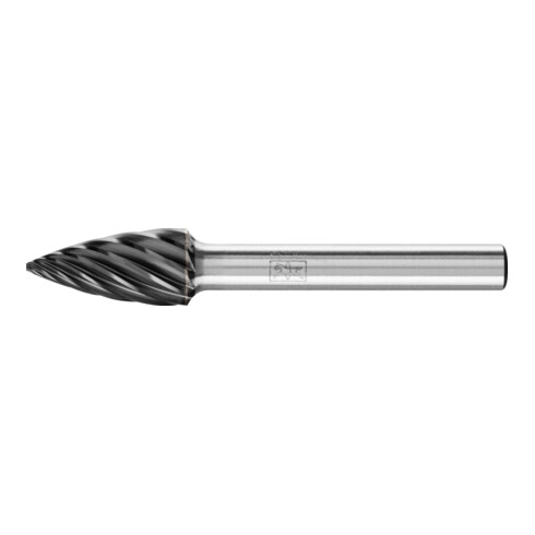 PFERD TOOLS Hartmetall Hochleistungsfrässtift INOX Spitzbogen SPG Ø 10x20mm Schaft-Ø 6 mm HICOAT Edelstahl