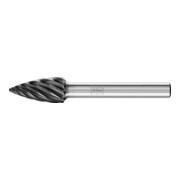 PFERD TOOLS Hartmetall Hochleistungsfrässtift INOX Spitzbogen SPG Ø 10x20mm Schaft-Ø 6 mm HICOAT Edelstahl