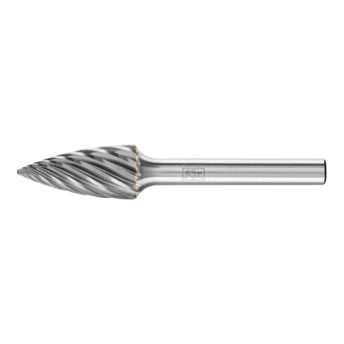 PFERD TOOLS Hartmetall Hochleistungsfrässtift INOX Spitzbogen SPG Ø 12x25 mm Schaft-Ø 6 mm für Edelstahl