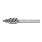 PFERD TOOLS Hartmetall Hochleistungsfrässtift INOX Spitzbogen SPG Ø 12x25 mm Schaft-Ø 6 mm für Edelstahl