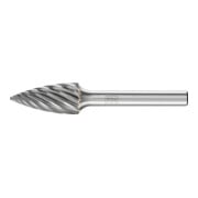 PFERD TOOLS Hartmetall Hochleistungsfrässtift INOX Spitzbogen SPG Ø 12x25 mm Schaft-Ø 6 mm für Edelstahl