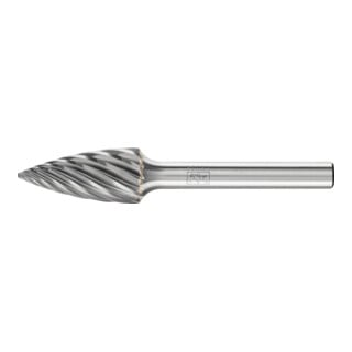 PFERD TOOLS Hartmetall Hochleistungsfrässtift INOX Spitzbogen SPG Ø 12x25 mm Schaft-Ø 6 mm für Edelstahl