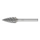 PFERD TOOLS Hartmetall Hochleistungsfrässtift INOX Spitzbogen SPG Ø 12x25 mm Schaft-Ø 6 mm für Edelstahl