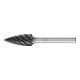 PFERD TOOLS Hartmetall Hochleistungsfrässtift INOX Spitzbogen SPG Ø 12x25 mm Schaft-Ø 6 mm HICOAT Edelstahl