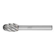 PFERD TOOLS Hartmetall Hochleistungsfrässtift INOX Tropfen TRE Ø 10x16 mm Schaft-Ø 6 mm für Edelstahl
