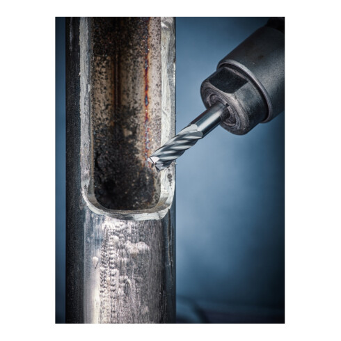 PFERD TOOLS Hartmetall Hochleistungsfrässtift INOX Zylinder ZYAS stirnverzahnt Ø 06x16mm Schaft-Ø 6mm Edelstahl