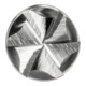 PFERD TOOLS Hartmetall Hochleistungsfrässtift INOX Zylinder ZYAS stirnverzahnt Ø 03x13mm Schaft-Ø 3mm Edelstahl