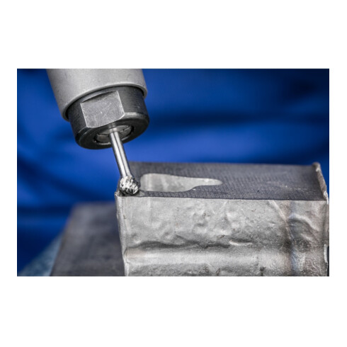 PFERD TOOLS Hartmetall Hochleistungsfrässtift Kugel KUD Ø 05x04 mm Schaft-Ø 3 mm TITANIUM für Titan