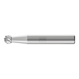 PFERD TOOLS Hartmetall Hochleistungsfrässtift Kugel KUD Ø 06x05 mm Schaft-Ø 6 mm TITANIUM für Titan