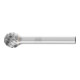 PFERD TOOLS Hartmetall Hochleistungsfrässtift Kugel KUD Ø 12x10mm Schaft-Ø 6 mm TITANIUM für Titan