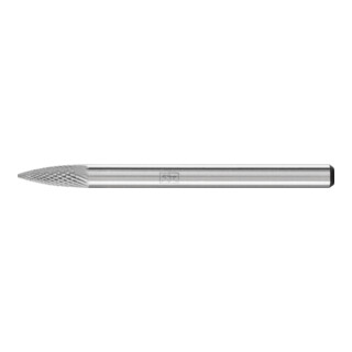 PFERD TOOLS Hartmetall Hochleistungsfrässtift MICRO Spitzbogen SPG Ø 03x07 mm Schaft-Ø 3 mm Feinbearbeitung