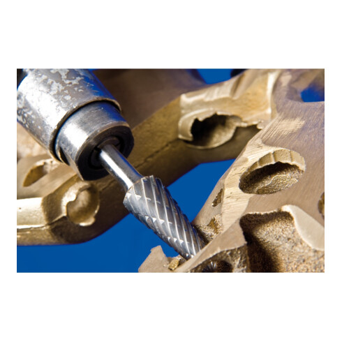 PFERD TOOLS Hartmetall Hochleistungsfrässtift NON-FERROUS Rundkegel KEL Ø 10x20mm Schaft-Ø 6 mm NE-Metalle