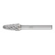 PFERD TOOLS Hartmetall Hochleistungsfrässtift NON-FERROUS Rundkegel KEL Ø 10x20mm Schaft-Ø 6 mm NE-Metalle