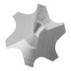 PFERD TOOLS Hartmetall Hochleistungsfrässtift PLAST ZBS Zylinder ZYA Ø 06x25mm Schaft-Ø 6mm für Kunststoffe