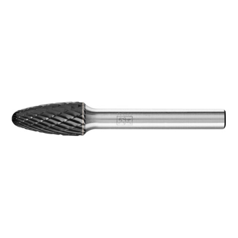 PFERD TOOLS Hartmetall Hochleistungsfrässtift Rundbogen RBF Ø 10x20mm Schaft-Ø 6 mm Z3P HICOAT universal
