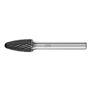 PFERD TOOLS Hartmetall Hochleistungsfrässtift Rundbogen RBF Ø 10x20mm Schaft-Ø 6 mm Z3P HICOAT universal