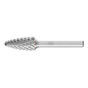PFERD TOOLS Hartmetall Hochleistungsfrässtift Rundbogen RBF Ø 12x25 mm Schaft-Ø 6 mm TITANIUM für Titan