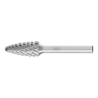 PFERD TOOLS Hartmetall Hochleistungsfrässtift Rundbogen RBF Ø 12x25 mm Schaft-Ø 6 mm TITANIUM für Titan
