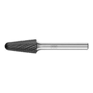 PFERD TOOLS Hartmetall Hochleistungsfrässtift Rundkegel KEL Ø 12x25 mm Schaft-Ø 6 mm Z3P HICOAT universal